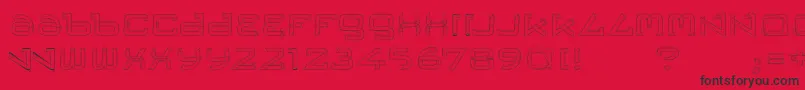 Trese Font – Black Fonts on Red Background