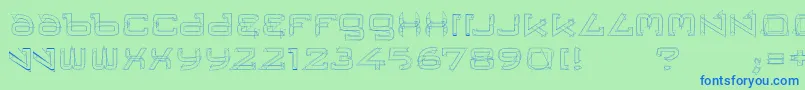 Trese Font – Blue Fonts on Green Background