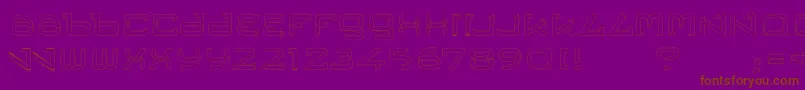 Trese Font – Brown Fonts on Purple Background