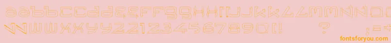 Trese Font – Orange Fonts on Pink Background