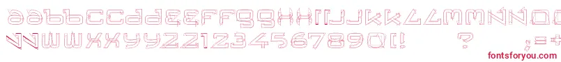 Trese Font – Red Fonts on White Background