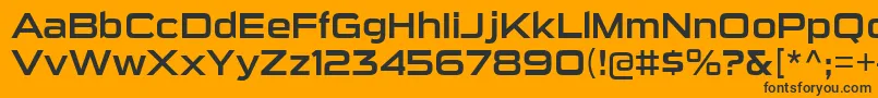 SuiGenerisRg Font – Black Fonts on Orange Background