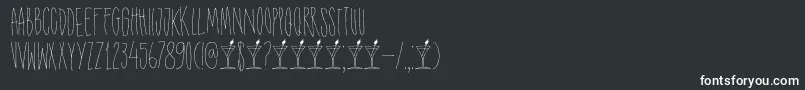 Подробнее о шрифте DkShakenNotStirred Шрифт DkShakenNotStirred – белые шрифты