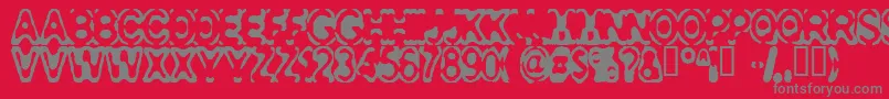 Consolidated-Schriftart – Graue Schriften auf rotem Hintergrund