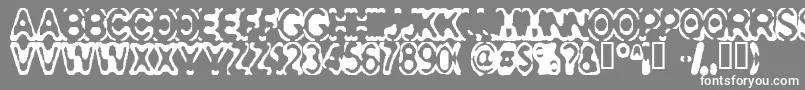 フォントConsolidated – 灰色の背景に白い文字