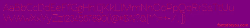 Rawengulklight Font – Red Fonts on Purple Background