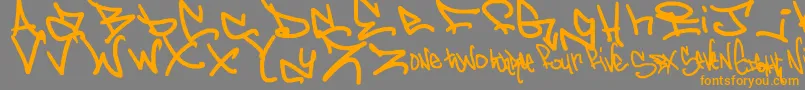 En savoir plus sur la police GraffdOut Police GraffdOut – polices orange sur fond gris