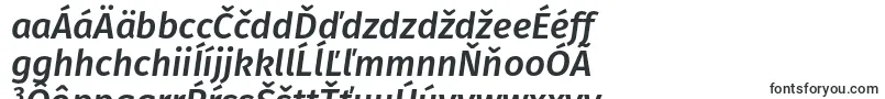 Czcionka FirasansMediumitalic – słowackie czcionki