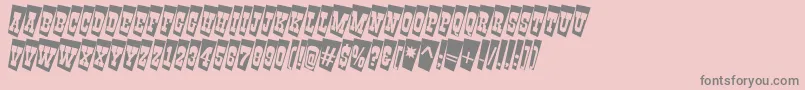 GildiatitultwcmRegular Font – Gray Fonts on Pink Background