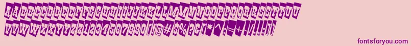 GildiatitultwcmRegular Font – Purple Fonts on Pink Background