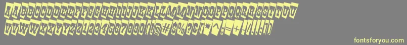 GildiatitultwcmRegular Font – Yellow Fonts on Gray Background