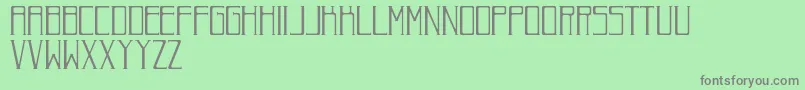 RomanDecoNormal Font – Gray Fonts on Green Background