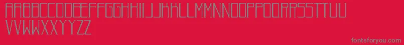 fuente RomanDecoNormal – Fuentes Grises Sobre Fondo Rojo