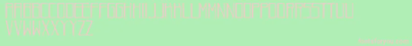 RomanDecoNormal Font – Pink Fonts on Green Background