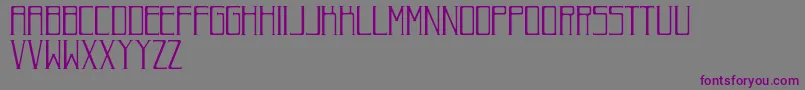 RomanDecoNormal Font – Purple Fonts on Gray Background