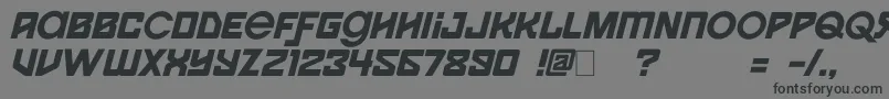 Spaceport1i Font – Black Fonts on Gray Background