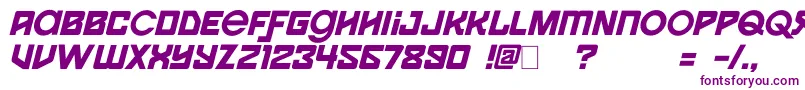 Spaceport1i Font – Purple Fonts on White Background