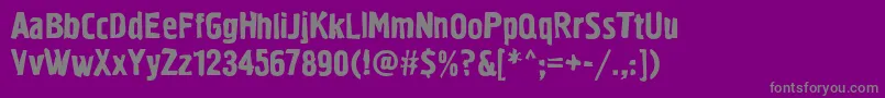 Więcej informacji o czcionce Graffitic1 Czcionka Graffitic1 – szare czcionki na fioletowym tle