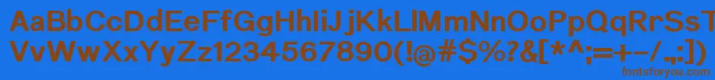 More about NuromBold Font NuromBold Font – Brown Fonts on Blue Background