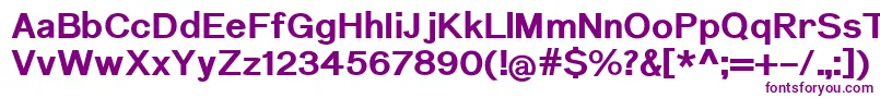 NuromBold Font – Purple Fonts on White Background