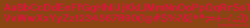 NuromBold Font – Red Fonts on Brown Background