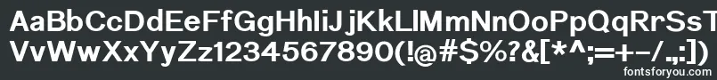 NuromBold Font – White Fonts on Black Background