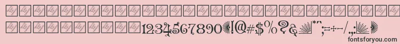 Granvillec Font – Black Fonts on Pink Background