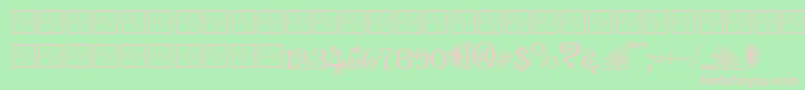 Granvillec Font – Pink Fonts on Green Background