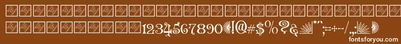 Granvillec Font – White Fonts on Brown Background