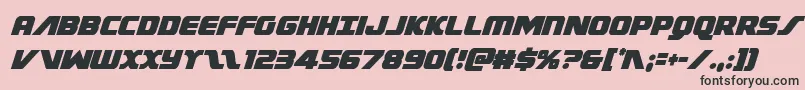 Federalescortcondital Font – Black Fonts on Pink Background