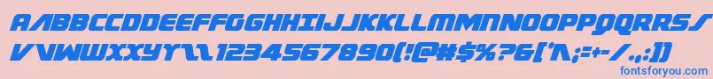 Federalescortcondital Font – Blue Fonts on Pink Background