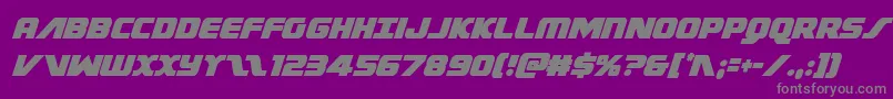 Federalescortcondital Font – Gray Fonts on Purple Background