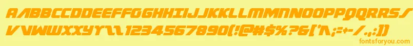 Federalescortcondital Font – Orange Fonts on Yellow Background