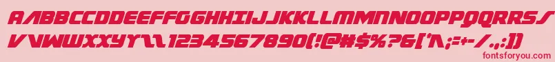 Federalescortcondital Font – Red Fonts on Pink Background