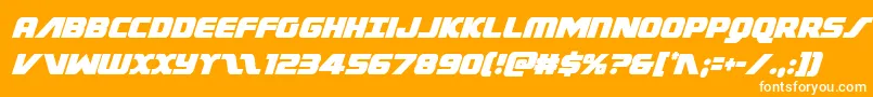 Federalescortcondital Font – White Fonts on Orange Background