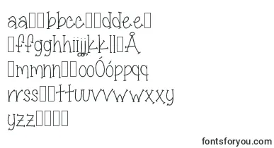 MissSmartyPantsSkinny font – polish Fonts