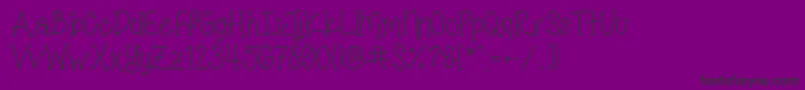 MissSmartyPantsSkinny Font – Black Fonts on Purple Background