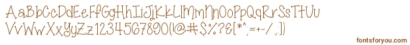 MissSmartyPantsSkinny Font – Brown Fonts