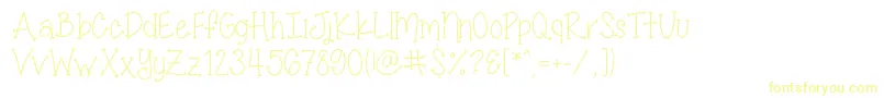 MissSmartyPantsSkinny Font – Yellow Fonts
