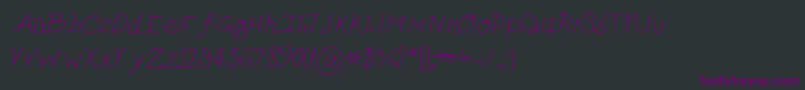 Cutepickle Font – Purple Fonts on Black Background