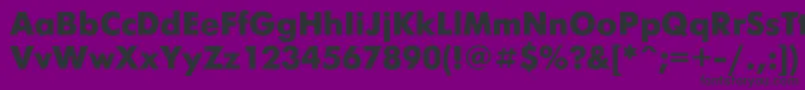 FuturisBold Font – Black Fonts on Purple Background