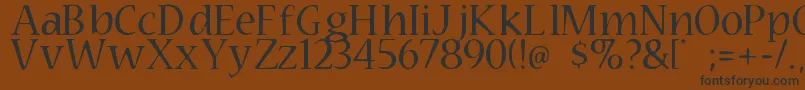 Technomage Font – Black Fonts on Brown Background