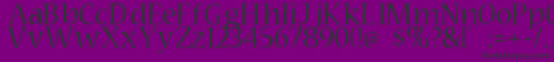 Technomage Font – Black Fonts on Purple Background