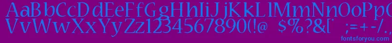 Technomage Font – Blue Fonts on Purple Background