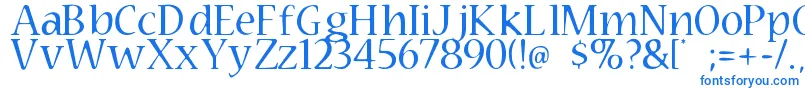 Czcionka Technomage – niebieskie czcionki