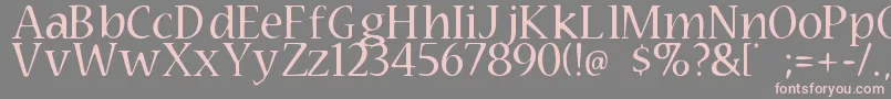 Technomage Font – Pink Fonts on Gray Background