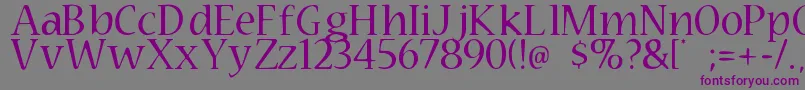 Technomage Font – Purple Fonts on Gray Background