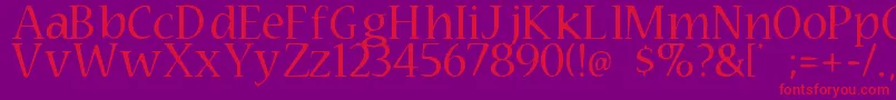 Technomage Font – Red Fonts on Purple Background