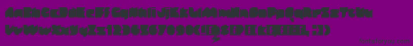 Gerobak Font – Black Fonts on Purple Background