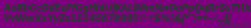 HamburgserialHeavyItalic Font – Black Fonts on Purple Background